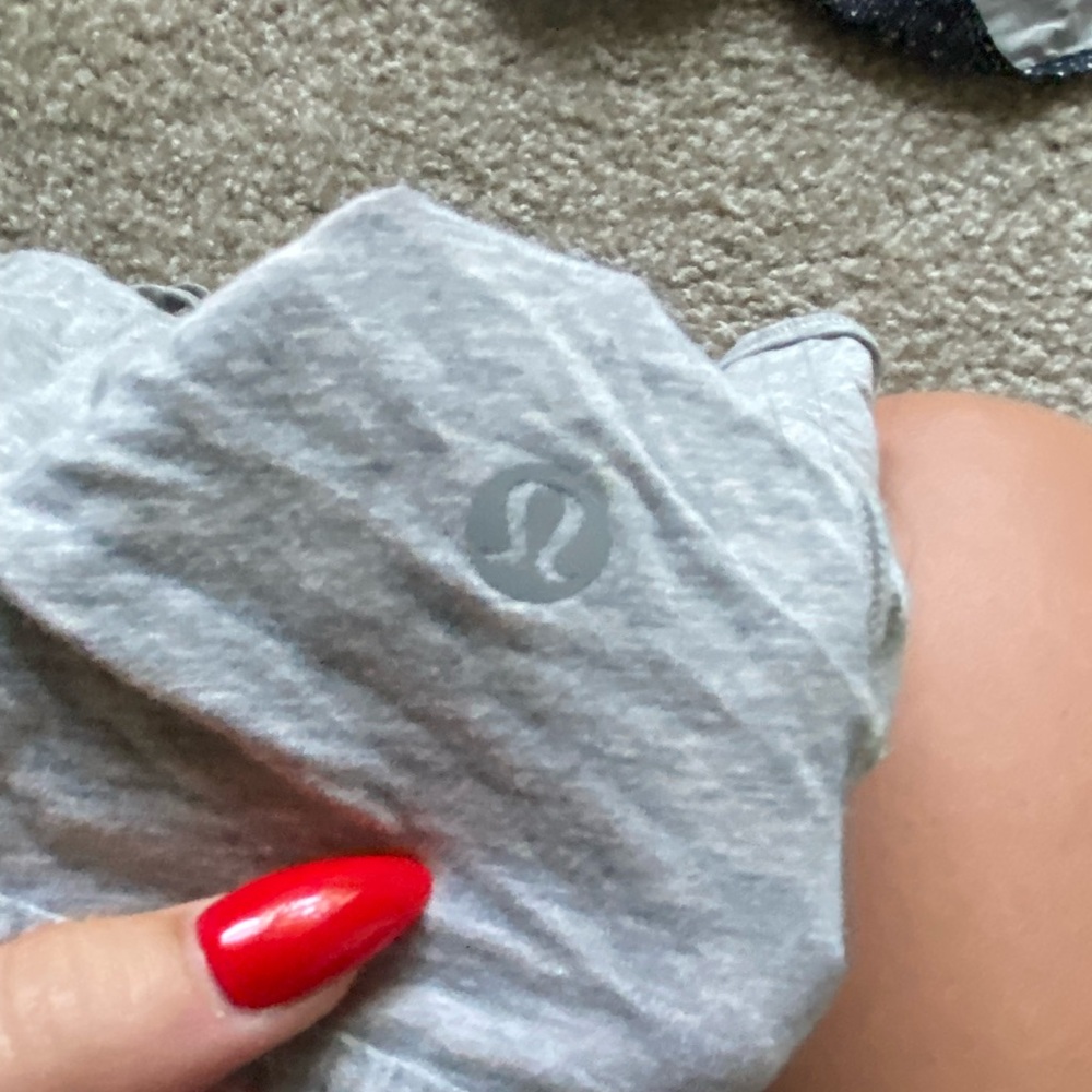 Gray crop Lululemon tank top